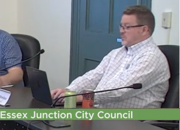 Brian Shelden in Essex Junction City Council Meeting